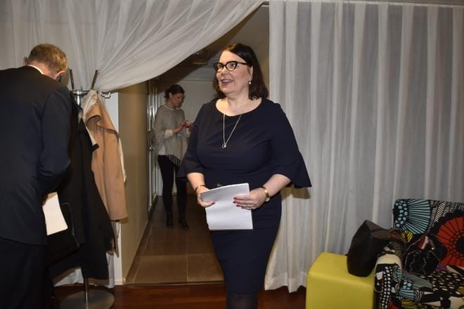 Merja Ylä-Anttila on valittu Yleisradion uudeksi toimitusjohtajaksi. Yle piti tiedotustilaisuuden valinnasta tiistaina toimitalollaan Helsingin Ilmalassa. KUVA: Kimmo Penttinen