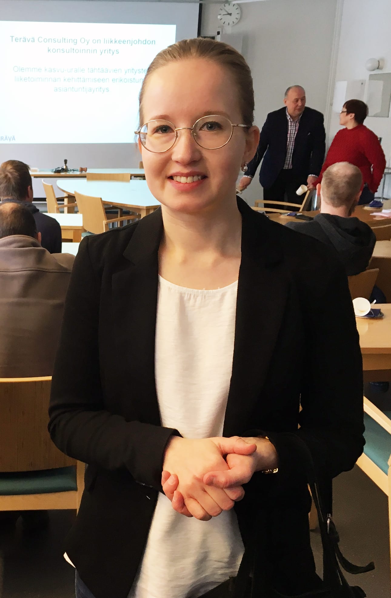 Aluetiedottaja Anniina Kärkkäinen.