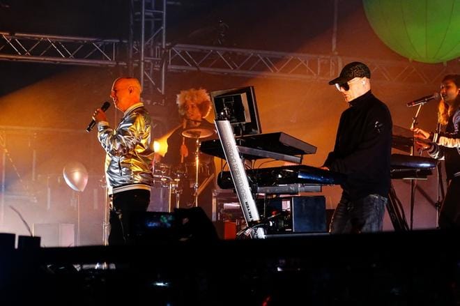 Pet Shop Boys esiintyi viime vuonna Turussa. Keikalla kuultiin muun muassa duon tunnetuimpiin kappaleisiin kuuluvat ikoniset popkappaleet It's A Sin ja Always On My Mind. KUVA: TONI AURELL