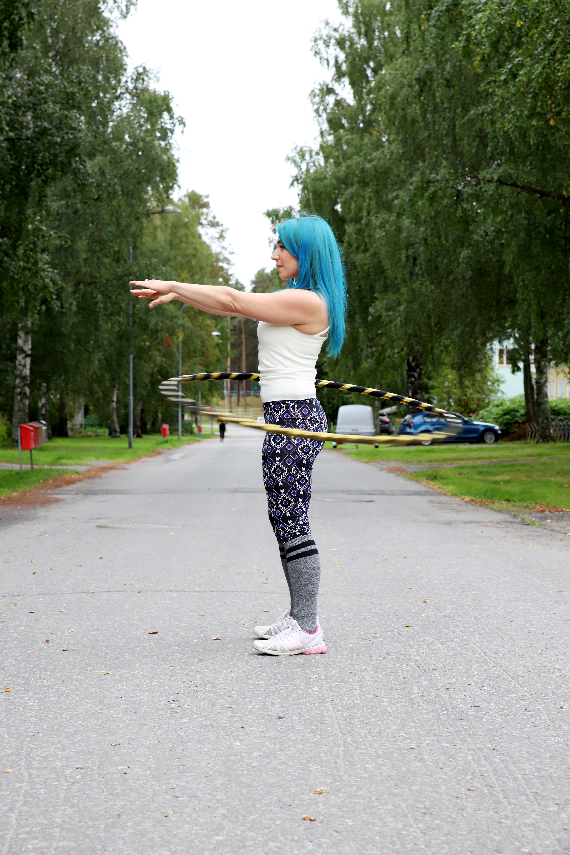 <p>2. Pidä selkä suorassa. Muista vaihtaa välillä suuntaa!</p>
