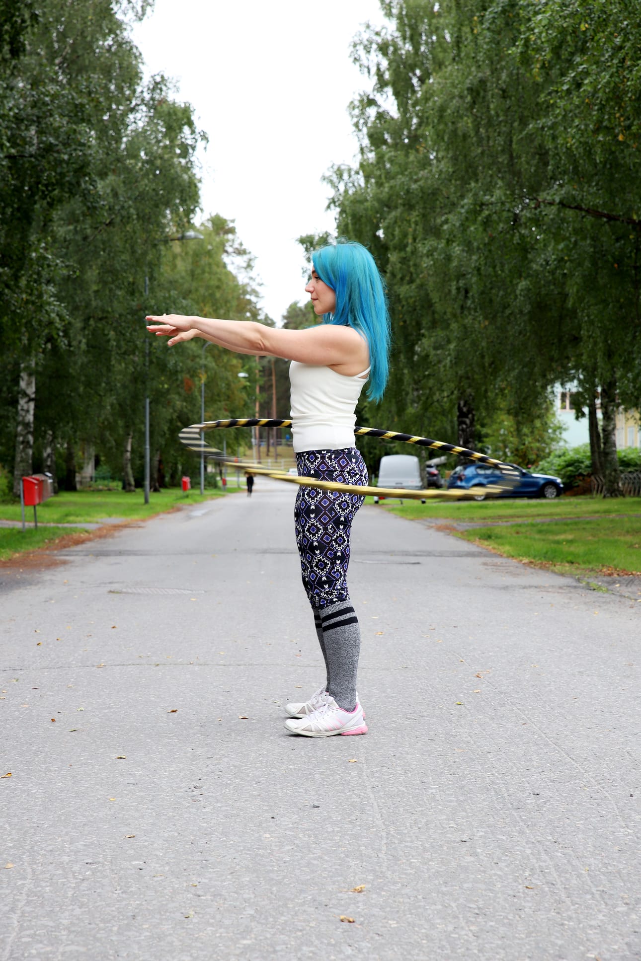 2. Pidä selkä suorassa. Muista vaihtaa välillä suuntaa!