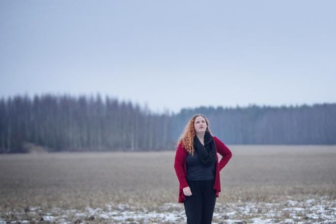 Au pairina työskentelevä Kirsten Nell on pitänyt Ilmajoesta. – Ihmiset ovat olleet todella ystävällisiä ja yrittäneet puhua englantia minulle, mikä on aina mukavaa, hän sanoo. KUVA: JAAKKO ELENIUS