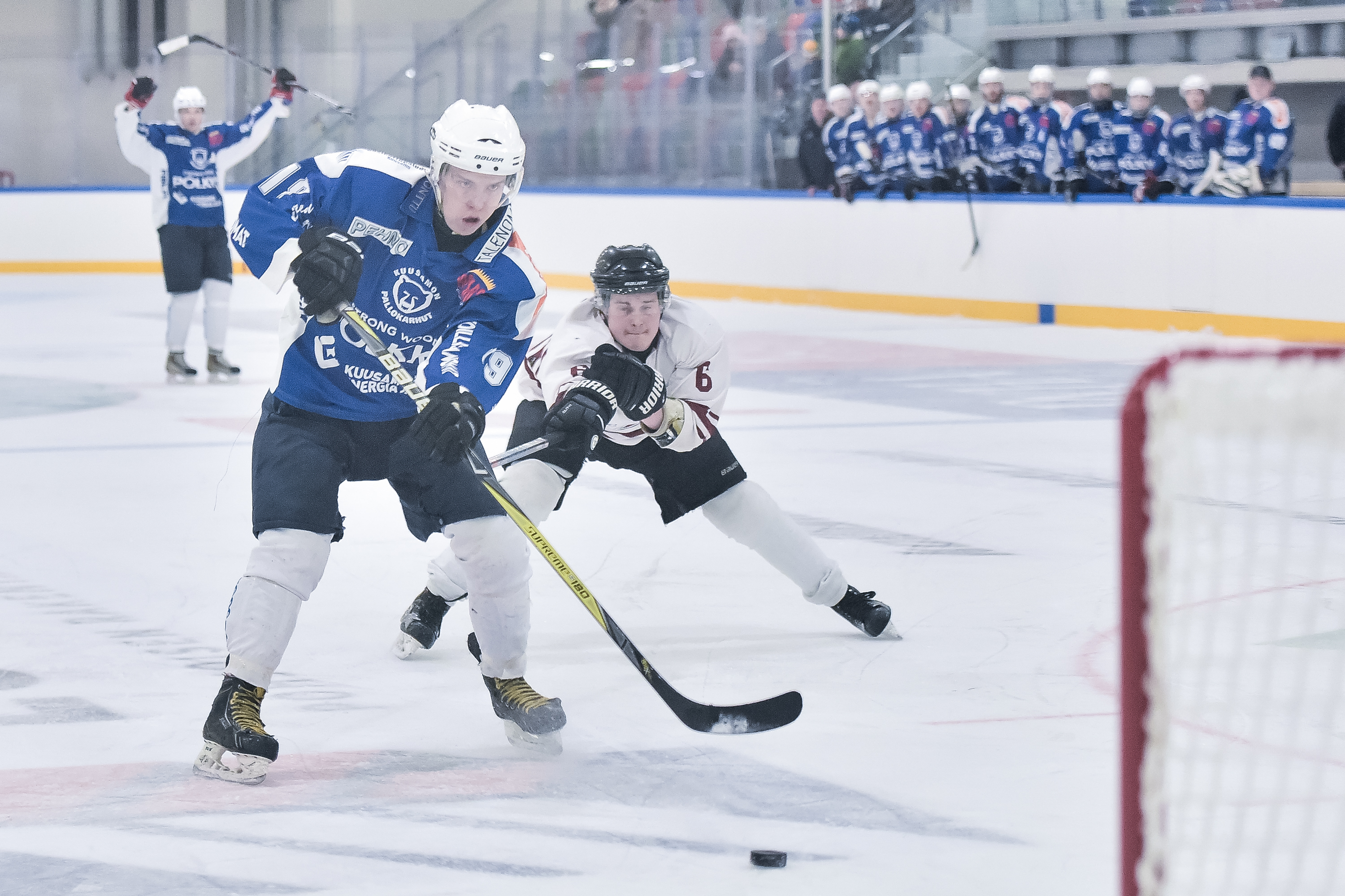Ville Tiainen viimeisteli lauantaina tyhjään maaliin ottelun viimeisen täysosuman PaKan ottaessa 7-5-voiton Laser Hockey Akatemiasta.