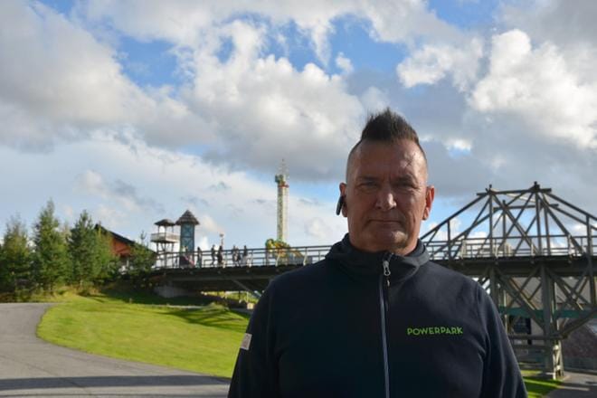Tänä vuonna Powerparkin päättäjäisiin otetaan nelisentuhatta vierasta, kertoo huvipuistoa johtava Mikko Kiviluoma. Arkistokuva: Outi Rantala