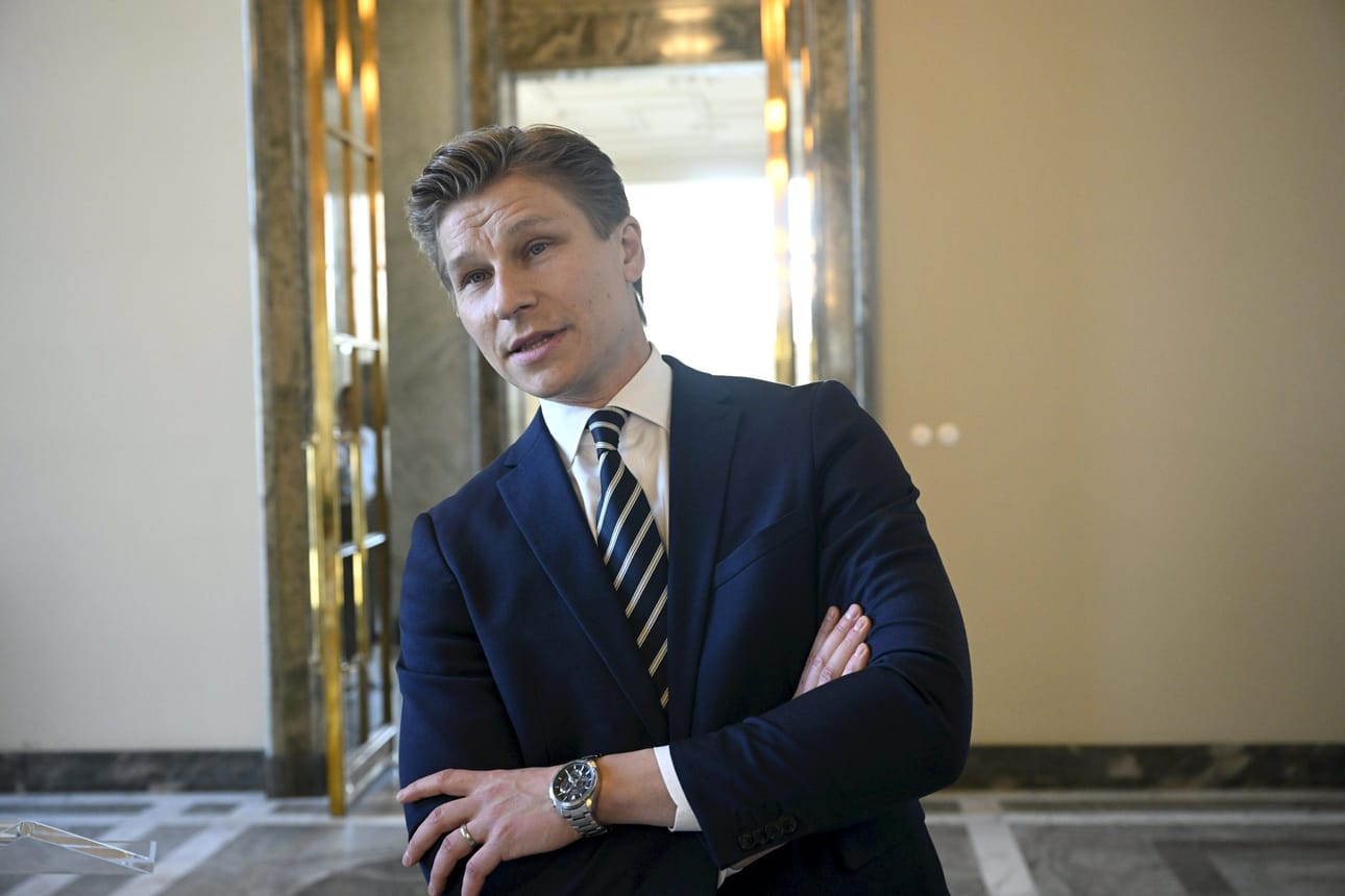 Suomesta kokoukseen osallistuu puolustusministeri Antti Häkkänen (kok.). LEHTIKUVA / MARKKU ULANDER