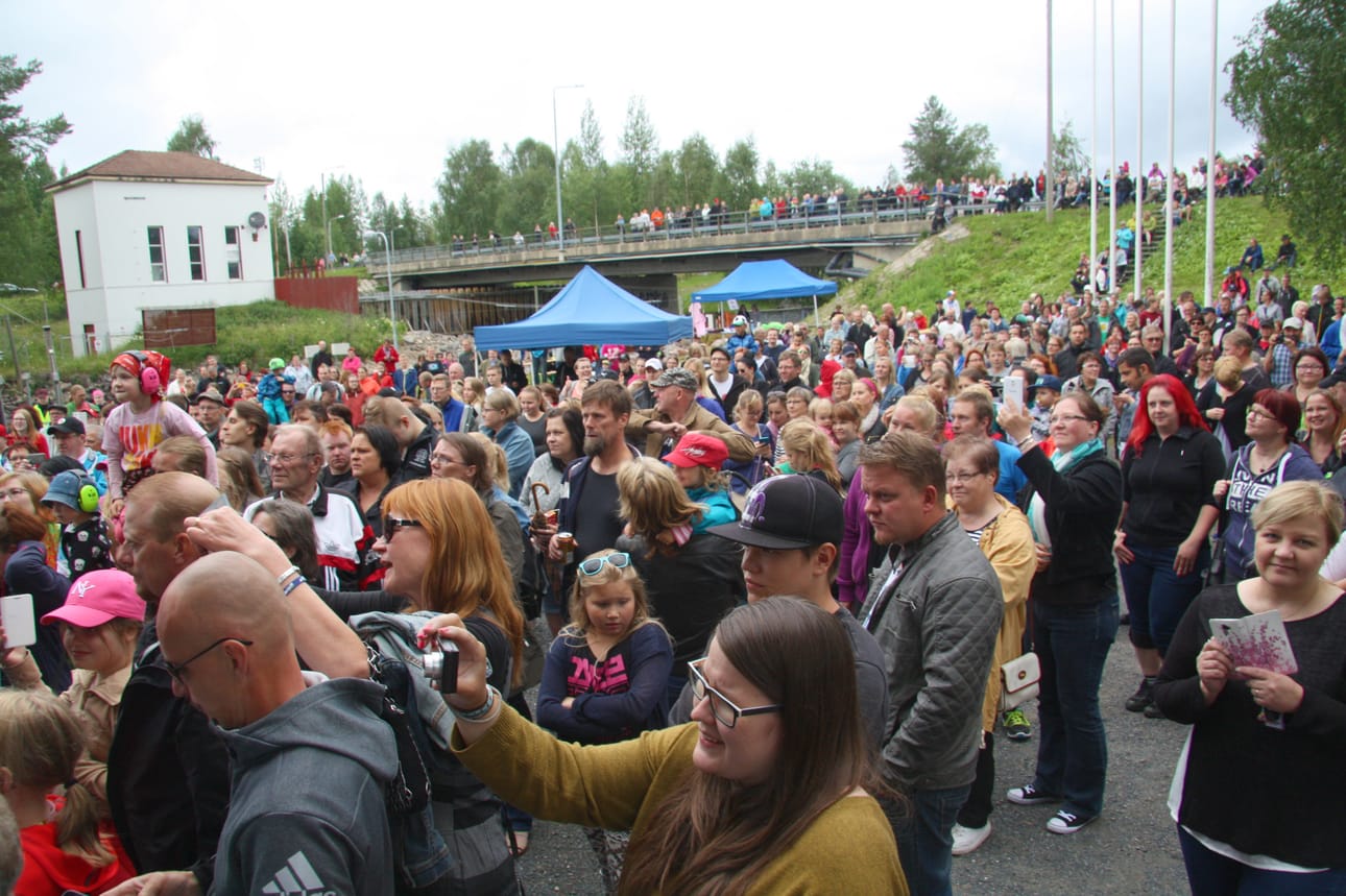 Taivalkoskella tapahtumista nautti ennätysyleisö.