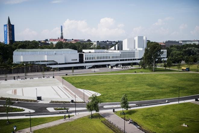 Finlandia-taloa spekuloidaan Vladimir Putinin ja Donald Trumpin tapaamisen paikaksi. Arkistokuva. KUVA: Silja Viitala