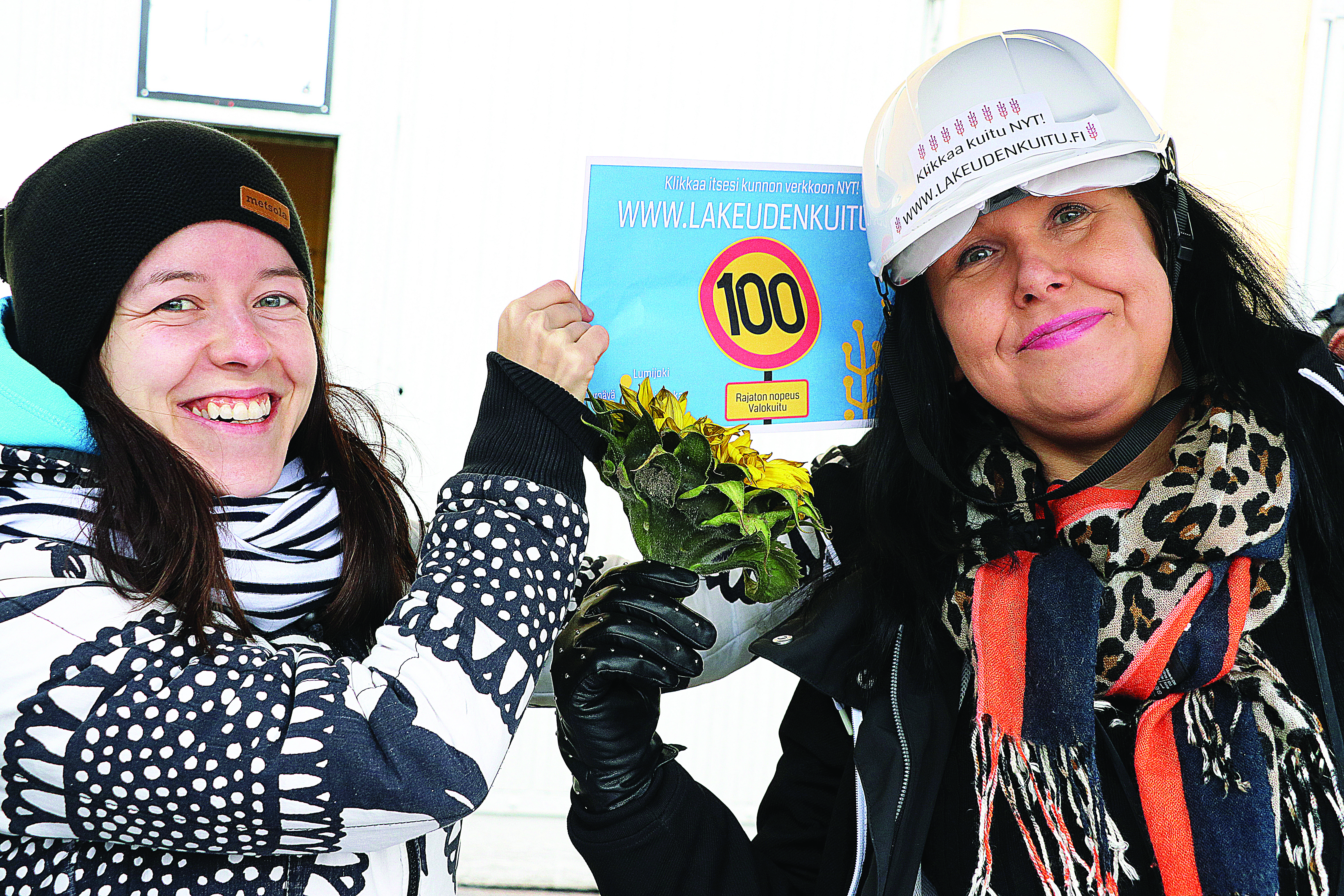 Lakeuden kuidun iloinen kaksikko hankekoordinaattori Sari Peltoniemi ja projektipäällikkö Paula Saastamoinen ovat vakuuttuneita siitä, että pottukin on #digi.