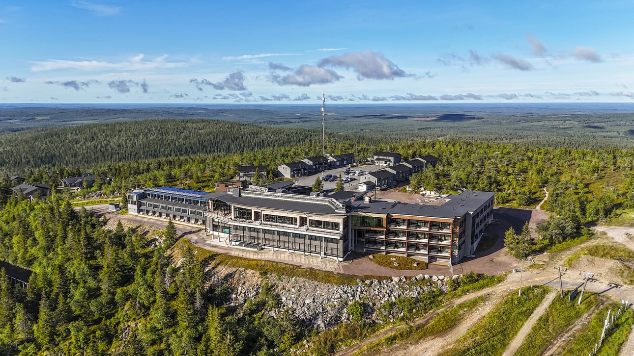 Laajennuksen myötä majoitustilojen määrä Iso-Syötteellä kasvoi.
