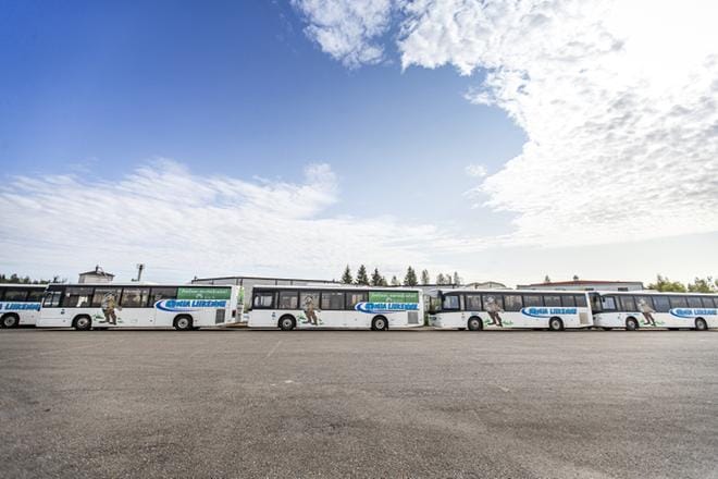 Poikkeustila hiljensi bussiliikenteen Seinäjoella. KUVA: MAIJA SAANIO