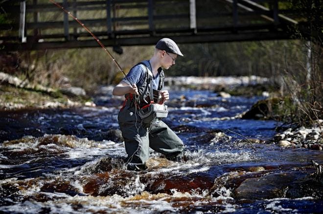 Perhokalastajien nuori kyky Elias Orava on valittu nuorten maajoukkueeseen MM-kisoihin. KUVA: TOMI KOSONEN
