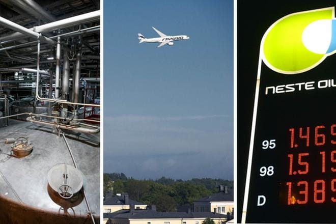 Valtio omistaa yli 36 prosenttia alkoholiyhtiö Altiasta, yli 55 prosenttia Finnairista ja 44 prosenttia energiayhtiö Nesteestä. KUVA: Arkisto