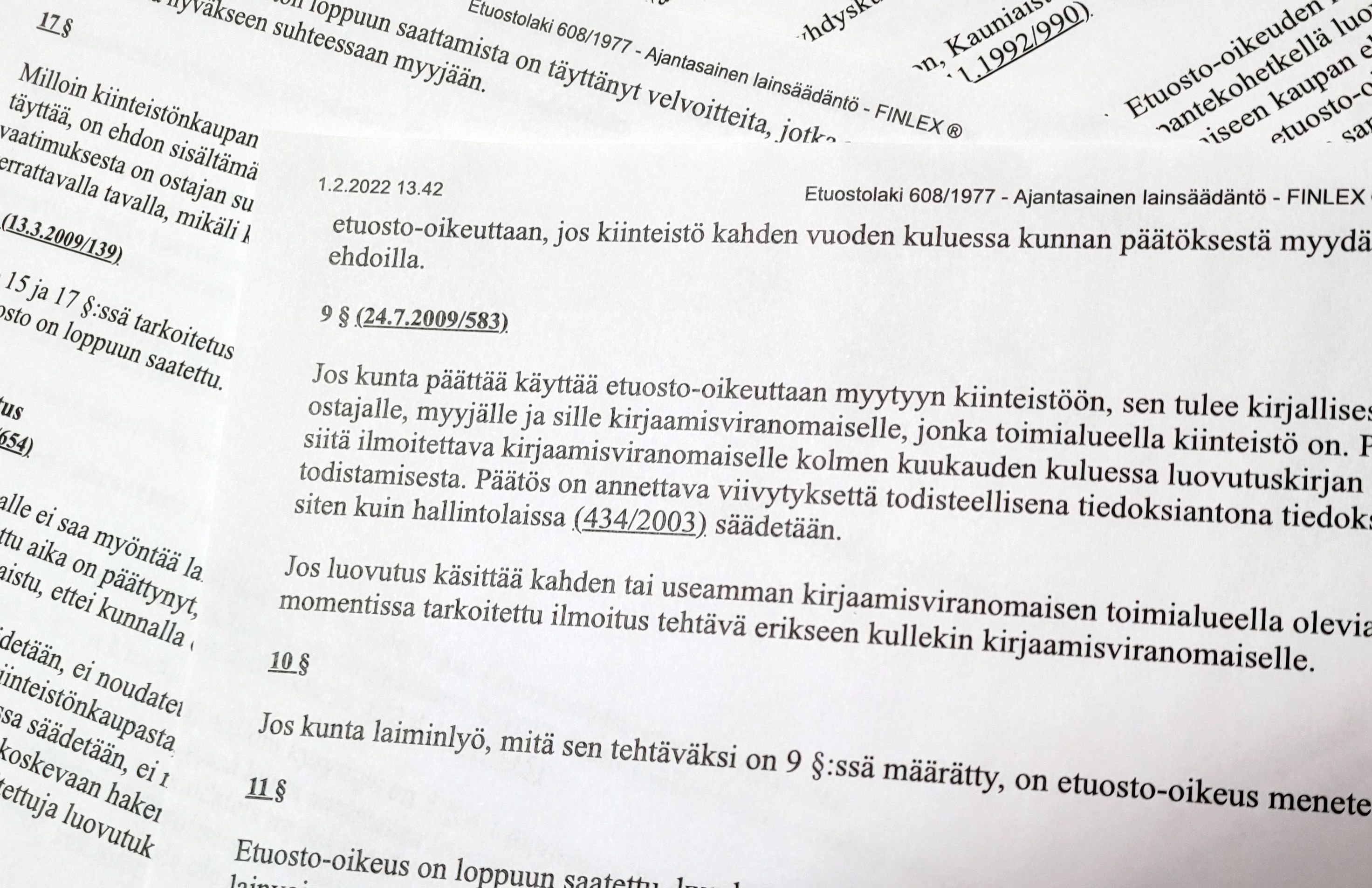 Kaupunginhallitus otti lisäaikaa parantolan etuostoprobleemassa