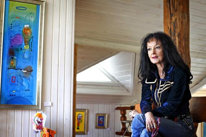 Kuvataiteilija Soile Yli-Mäyry on kirjailija Jari Tervon haastateltavana tänään illalla nähtävässä televisio-ohjelmassa. ARKISTOKUVA: MARIA MÄKI