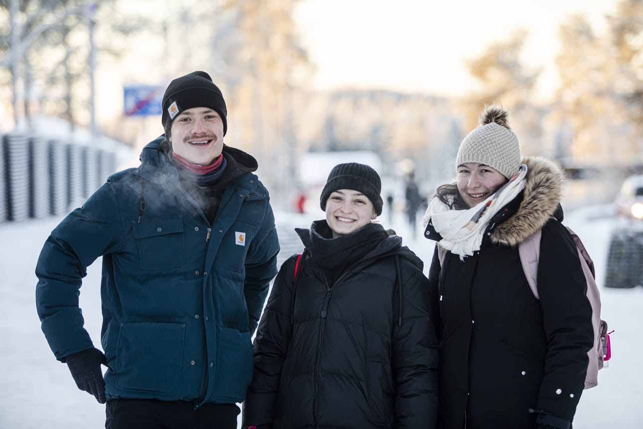 Erasmus-opiskelijoiden matka Virosta Saariselälle toi joukon yliopisto-opiskelijoita Napapiirille.