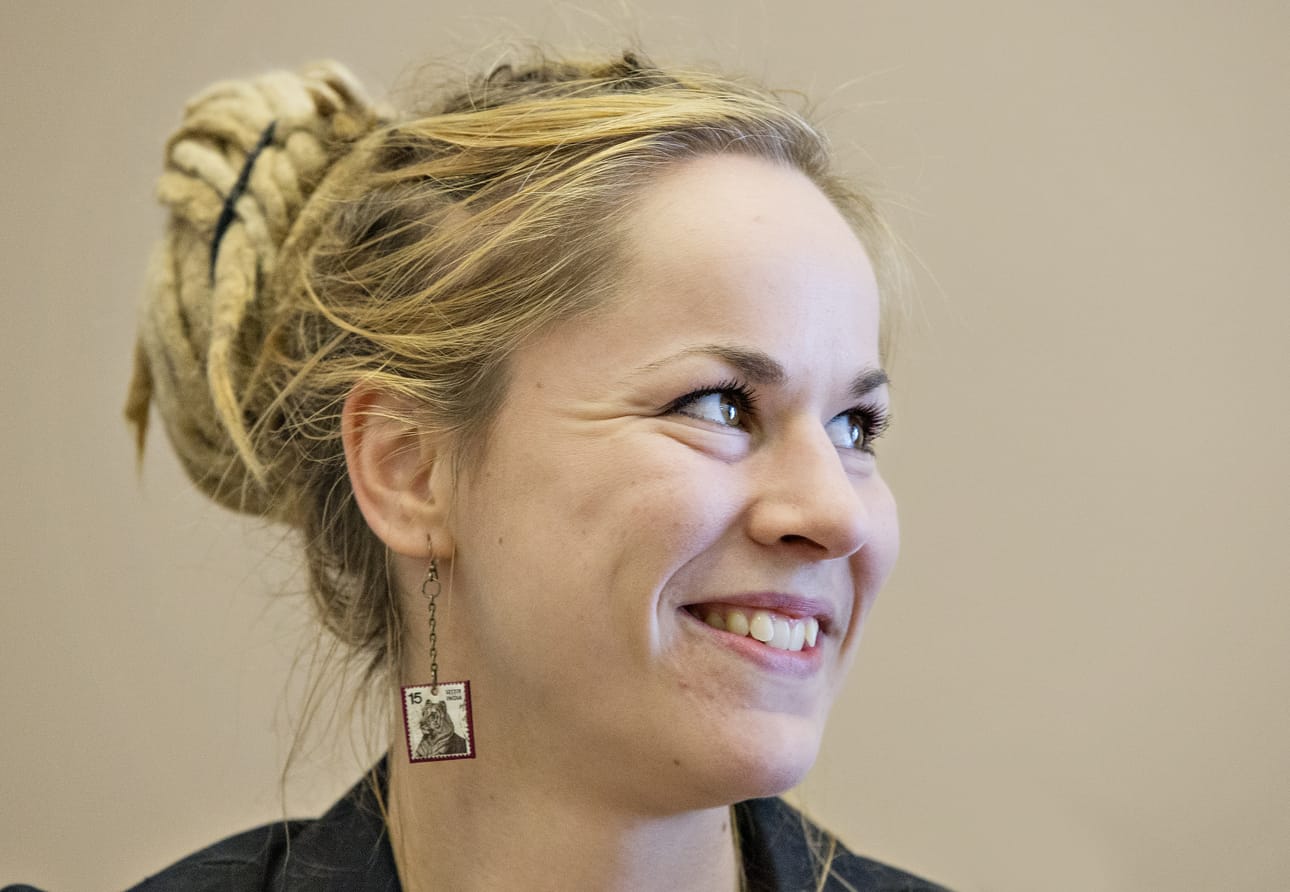 Vasemmistoliiton kansanedustaja Hanna Sarkkinen on ehdolla myös sunnuntain eurovaaleissa.