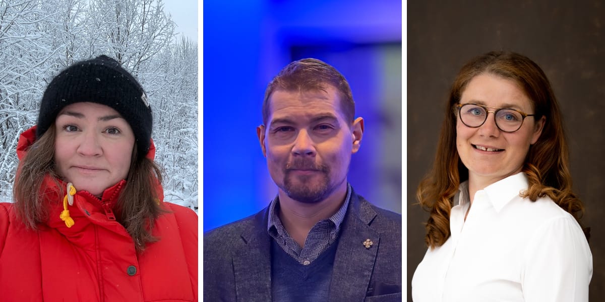 Yrittäjät Tuulia Repo, Tommi Lappalainen ja Lapin Matkailuelinkeinon Liiton toiminnanjohtaja Nina Forsell kommentoivat matkailuveroa.