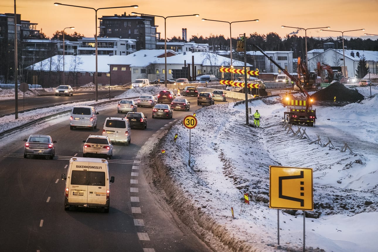 Pohjantien remontissa tehdään myös investointeja älyliikenne- ja telematiikkajärjestelmiin. Arkistokuva.