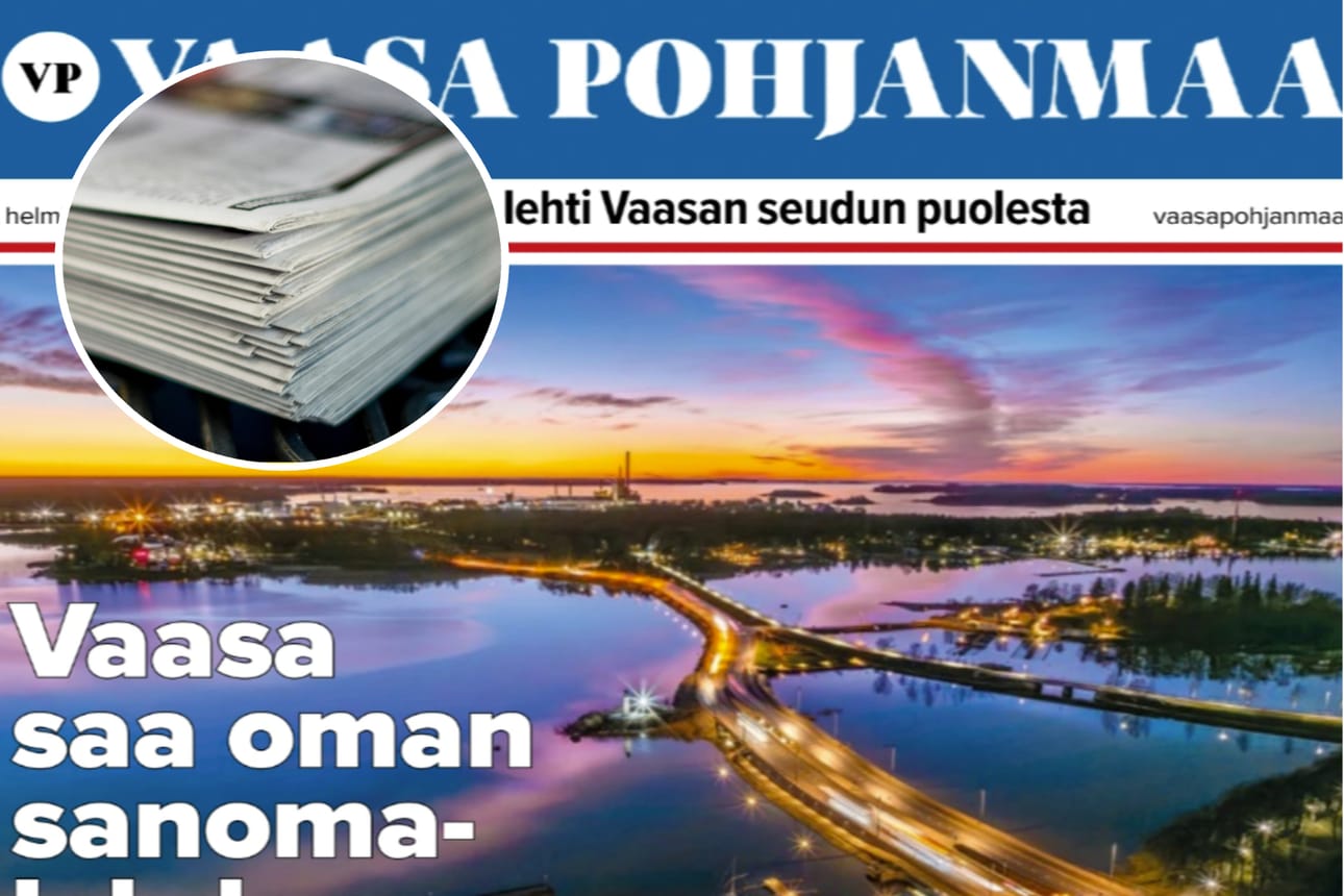 Vaasa Pohjanmaa -lehti alkoi ilmestyä vuosi sitten.