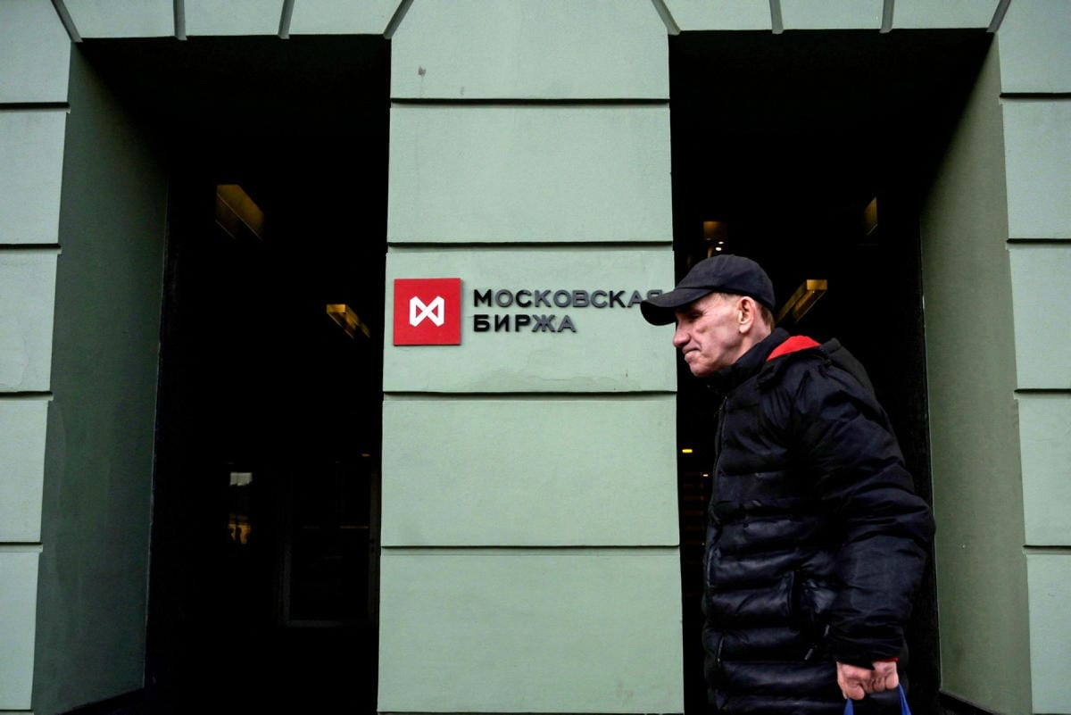 Moskovan pörssi pysyy kiinni tiistainakin. LEHTIKUVA/AFP