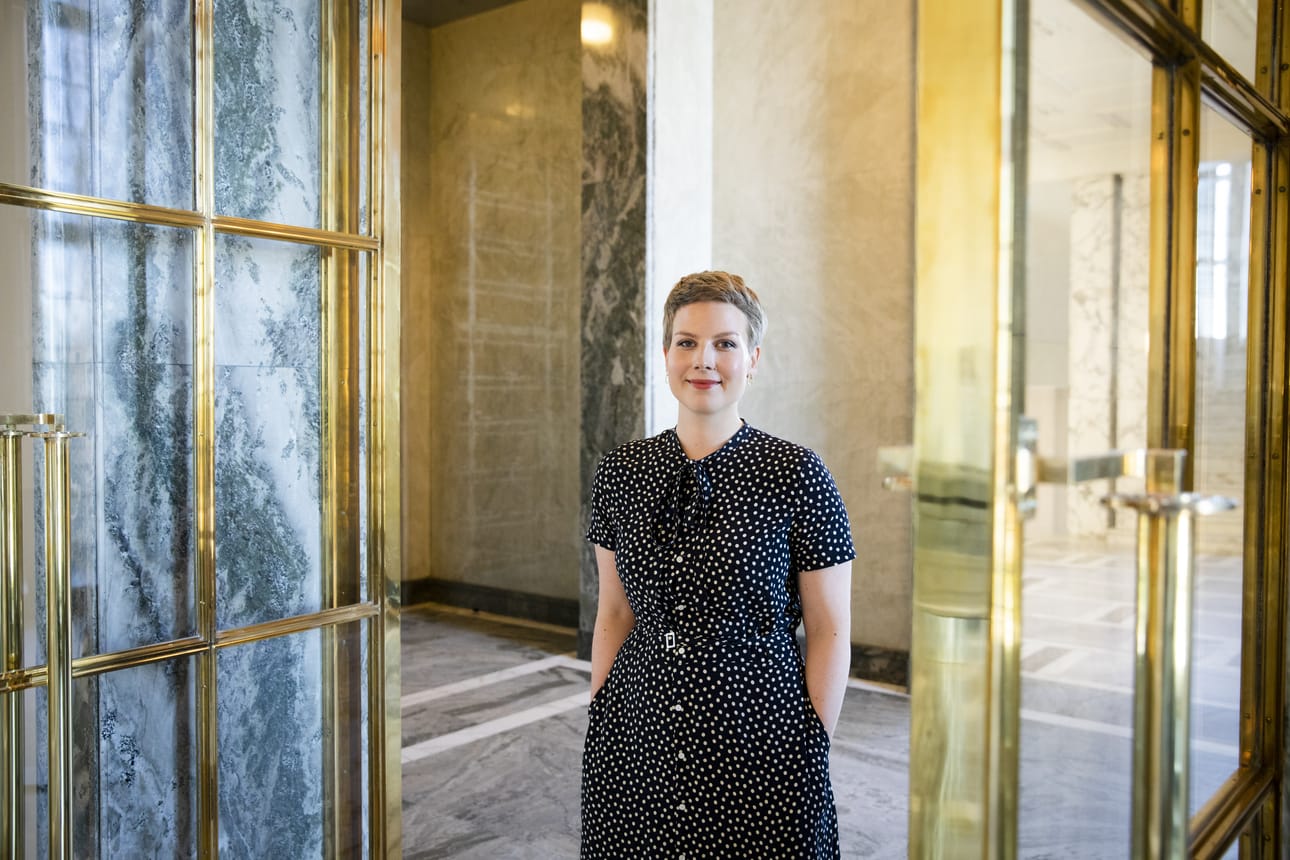 Jenni Pitko (vihr.) on ensimmäisen kauden kansanedustaja. Arkistokuva.