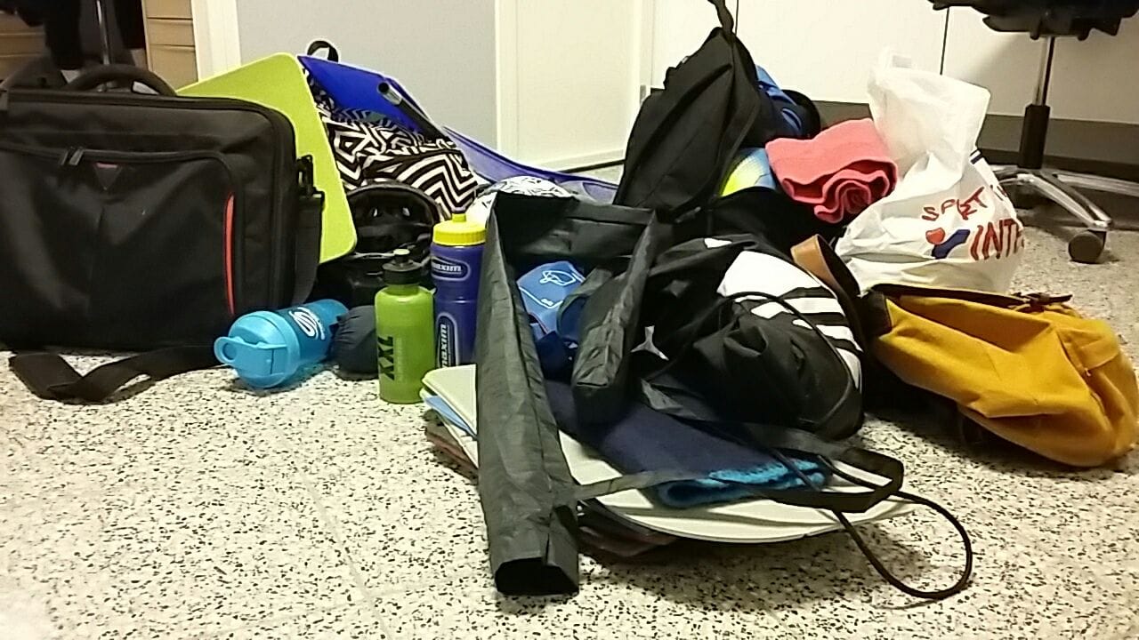 Löytötavaroita ei ole paljoa. Yksi reppu vasta haettu. Tiina Wallin