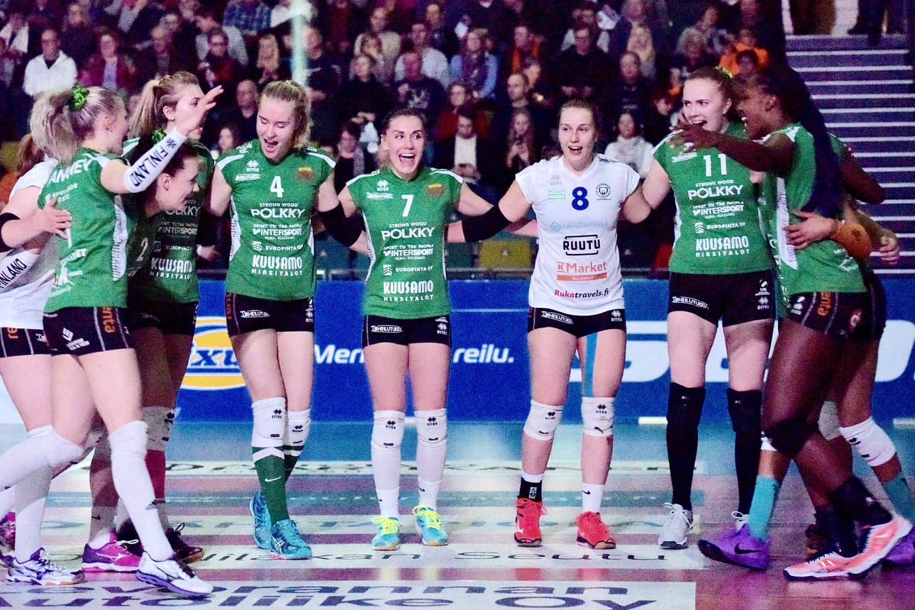 Pölkky Kuusamo palasi Mestaruusliigassa arkeen voittamalla LP Kangasalan vieraskentällä 3-1. Kuva on viime viikonlopulta Turusta Suomen Cupin lopputurnauksesta.