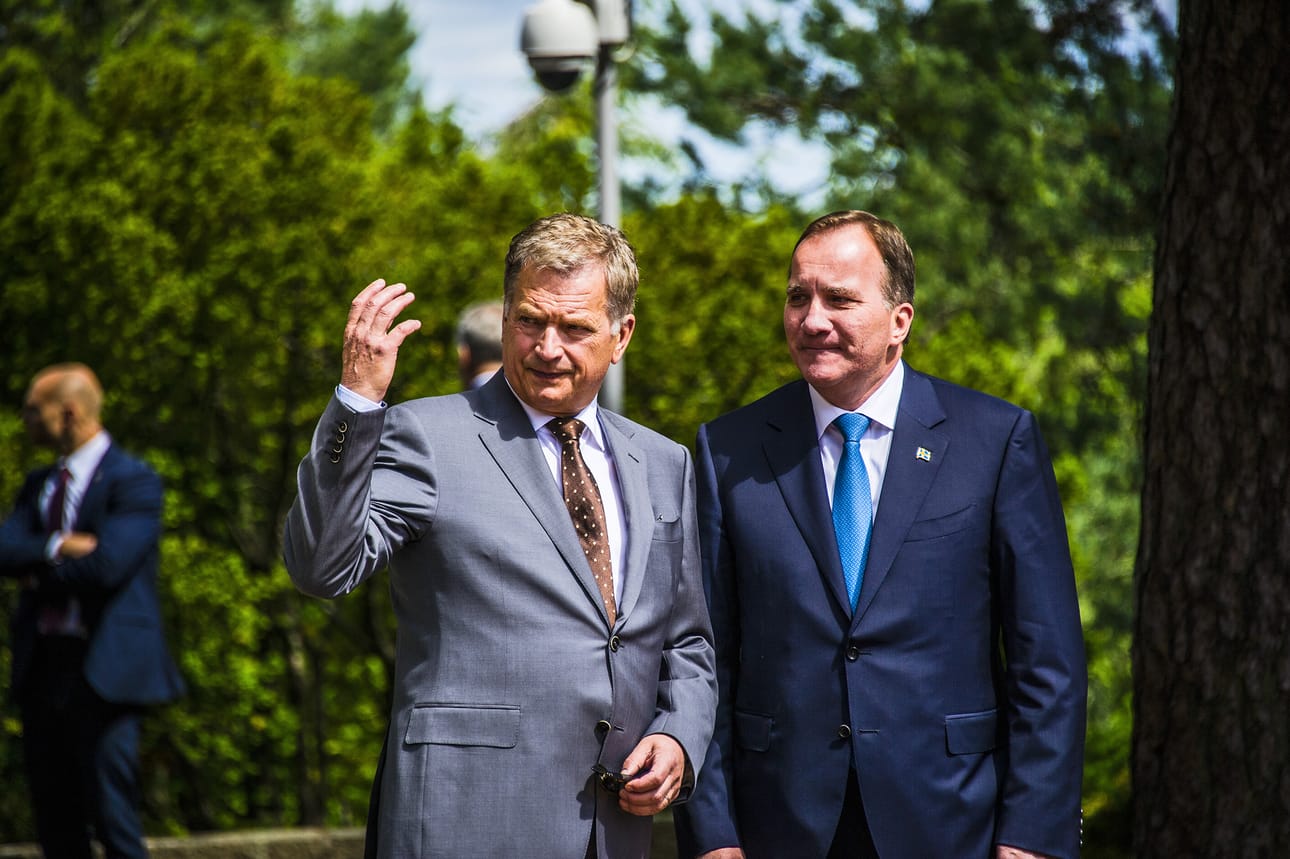 Tasavallan presidentti Sauli Niinistö tapasi Naantalin Kultarannassa Ruotsin pääministerin Stefan Löfvenin.