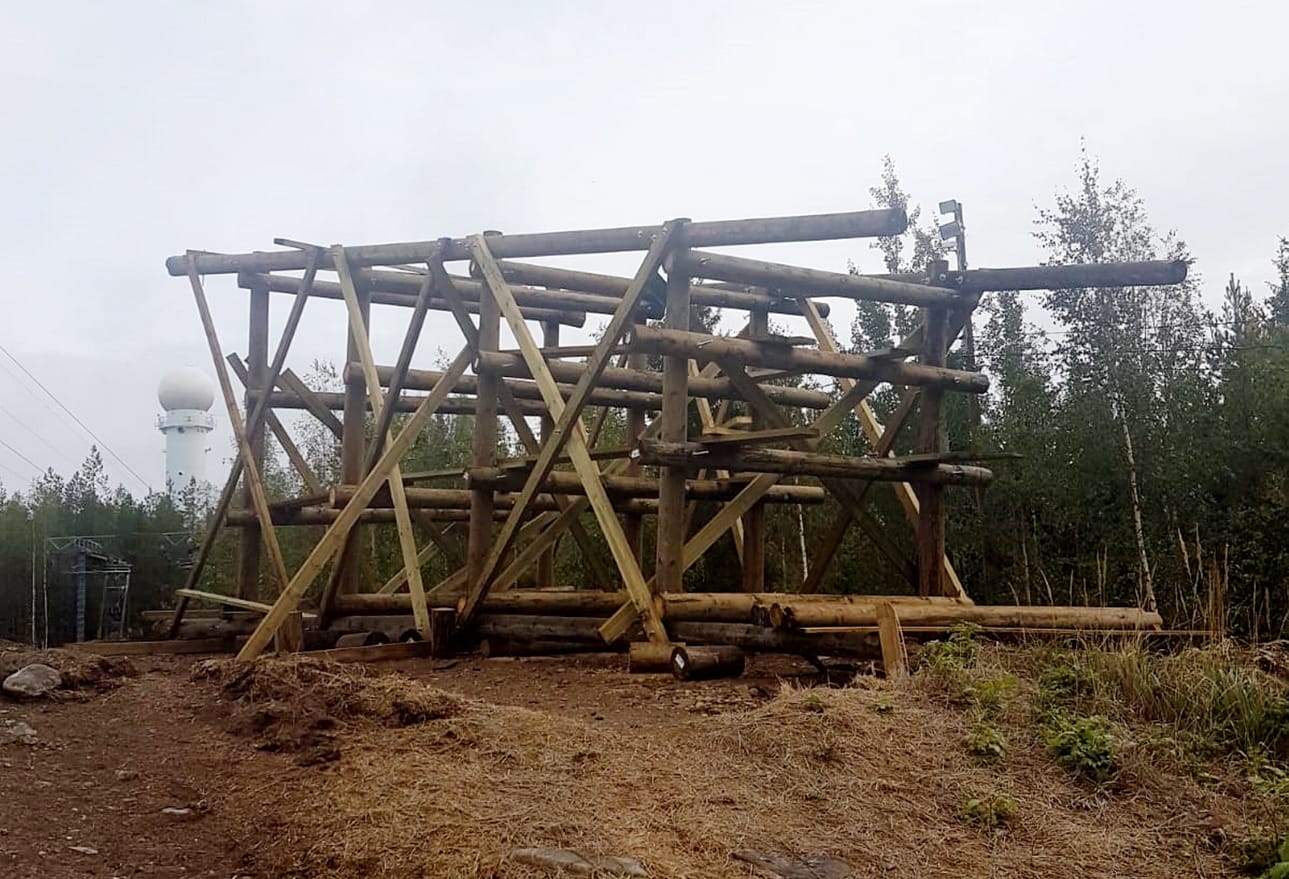 Näkötornin urakka oli käynnissä jo syksyllä 2019.