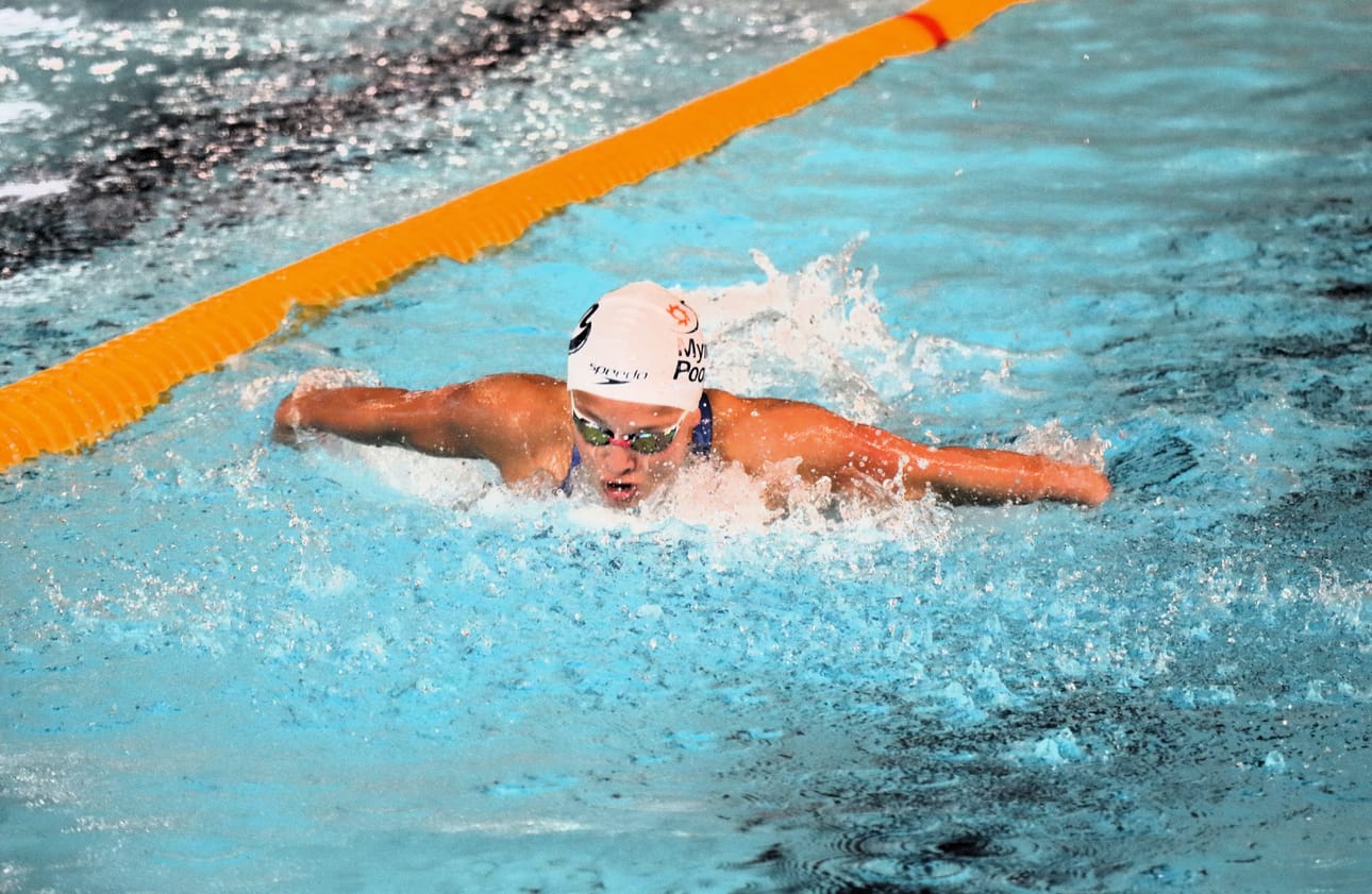 Molly Riska oli kovassa kisavireessä seuransa järjestämässä Kvarken Gamesissa viikonvaihteessa Vaasassa.