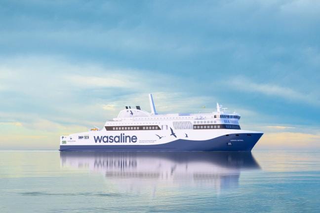 Aurora Botnia luovutetaan telakalta Wasalinelle 30. heinäkuuta. HAVAINNEKUVA: WASALINE