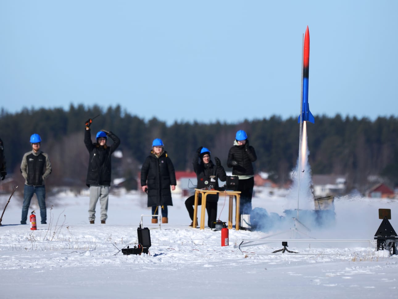 Cansat-kilpailua on mitelty Vaasassa vuodesta 2022. Kuva on vuoden 2023 kilpailusta.