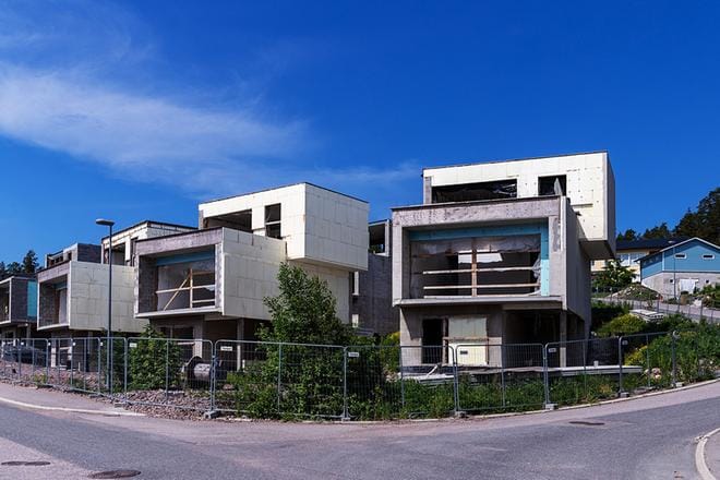 Porvoon Haikkooseen piti nousta moderni kahdeksan asunnon uudiskohde.