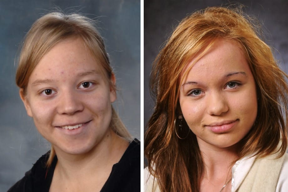 Poliisi etsii Mirka-Liisa Halosta (kuvassa vas.) ja Iida Rautiota.