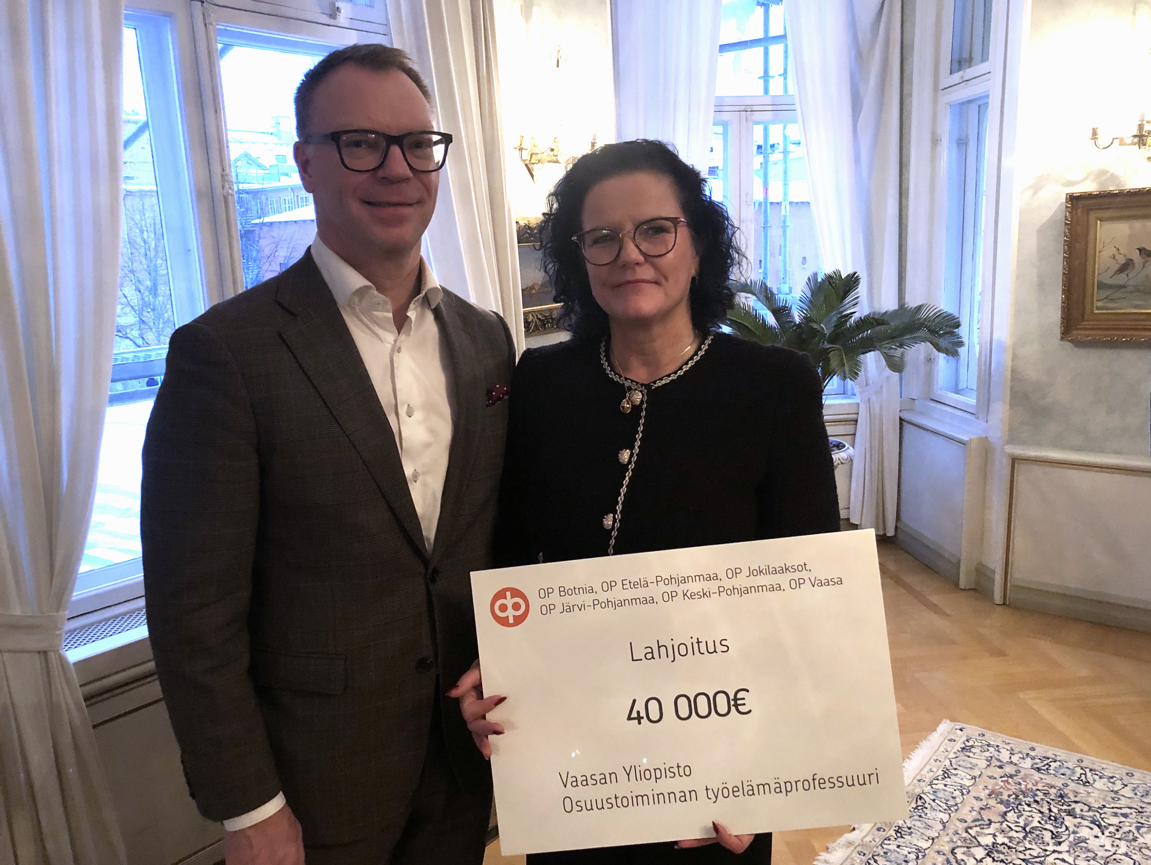 Vaasan yliopisto sai suuren lahjoituksen