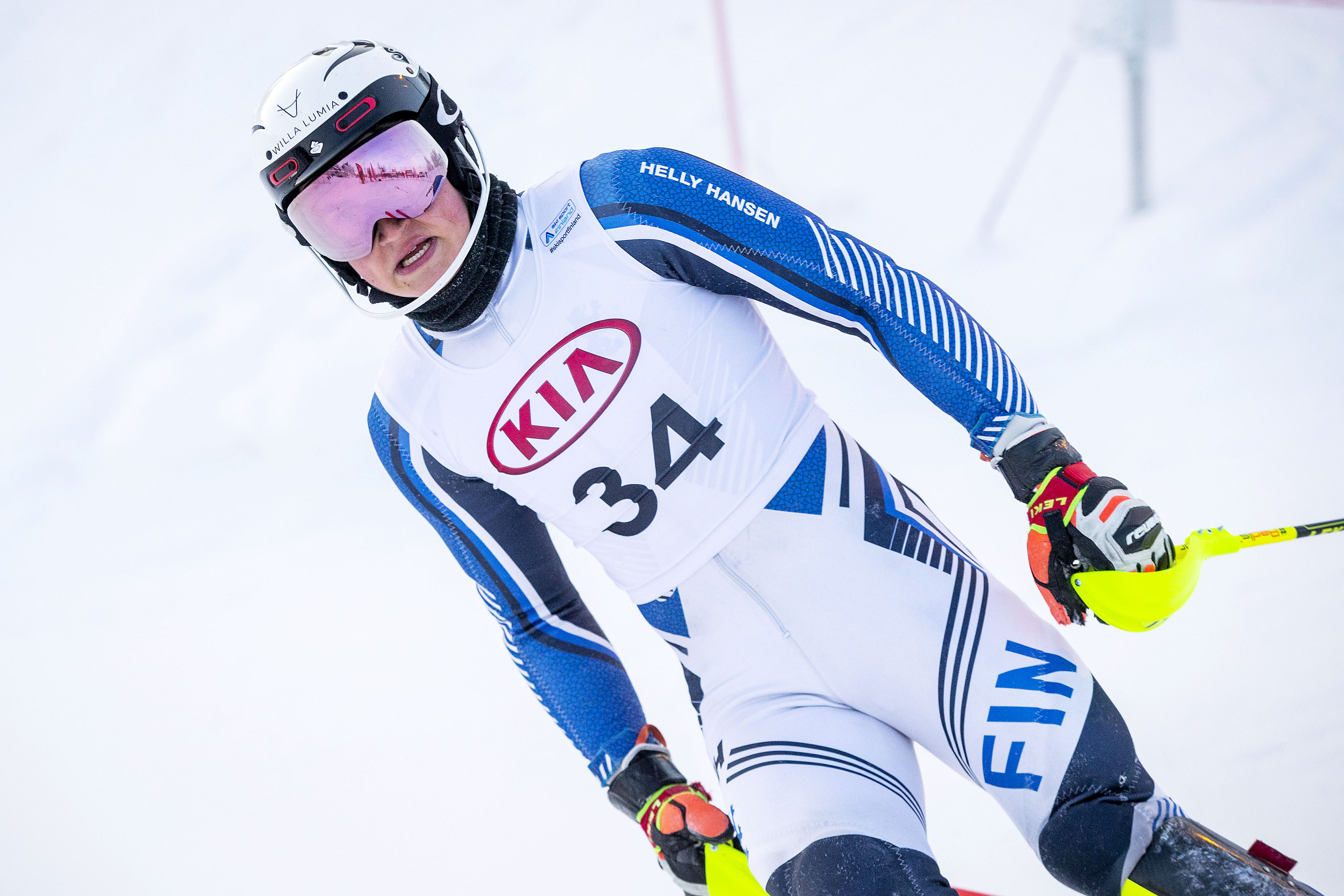 Emil Keränen suomalaisten valopilkku Levin FIS-suurpujottelussa