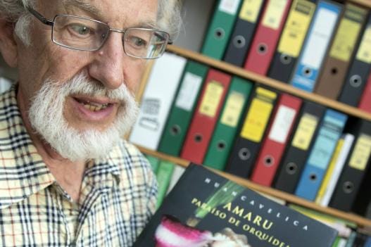 Mikko Pyhälän mukaan on nimetty orkidea Maxillaria pyhalae, koska hän myötävaikutti uuden lajin löytymiseen. Pyhälä haluaisi palauttaa paikalliseen yhteistyöhön tarkoitetut määrärahat. KUVA: