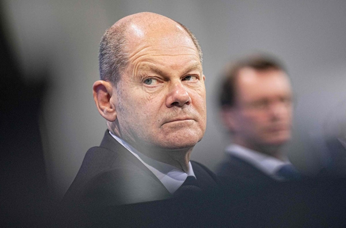 Sosiaalidemokraattien Olaf Scholz valittiin keskiviikkona Saksan uudeksi liittokansleriksi. LEHTIKUVA / AFP