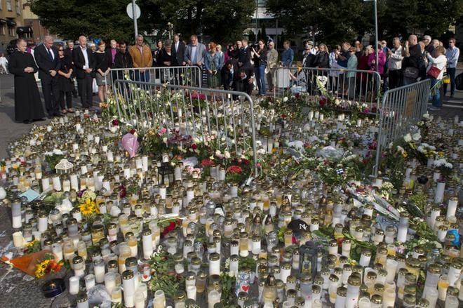 Esitutkinta Turun joukkopuukotuksesta on loppusuoralla. Poliisi pitää kiinni näkemyksestä, että kyse oli terroristisista teoista. Epäilty on myöntänyt murhat ja niiden yritykset, mutta kiistänyt niiden olleen terroristisessa tarkoituksessa tehtyjä. KUVA: Jane Iltanen