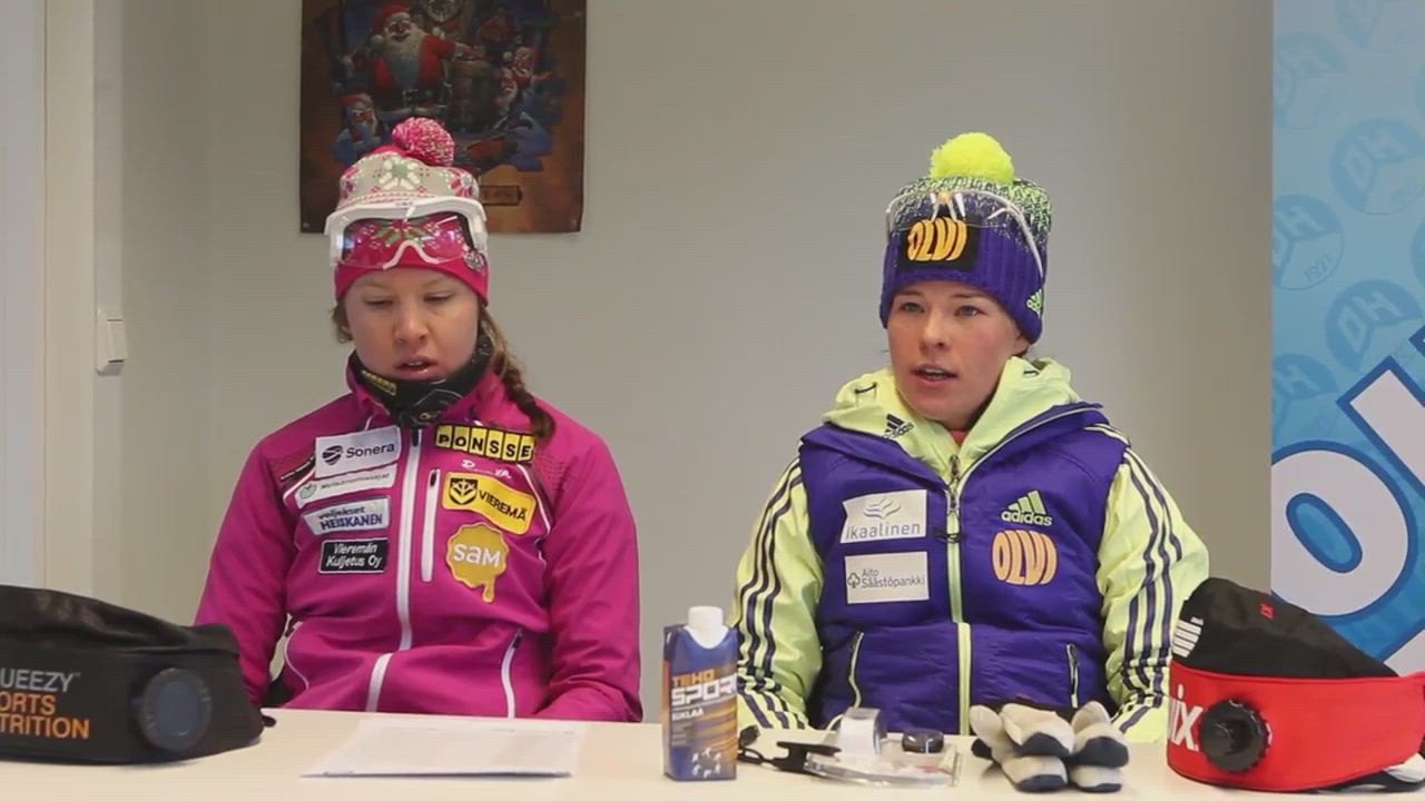 Krista Pärmäkoski ja Kerttu Niskanen Suomen-cupin 10 km:n kaksi parasta