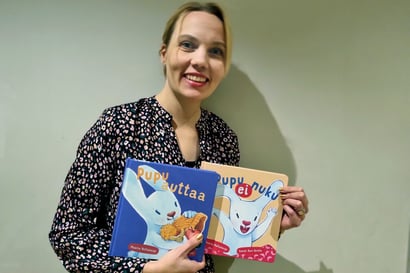 Raahelaislähtöinen Maaria Valtakorpi kirjoitti kaksi lastenkirjaa puhumisen opettelun tueksi