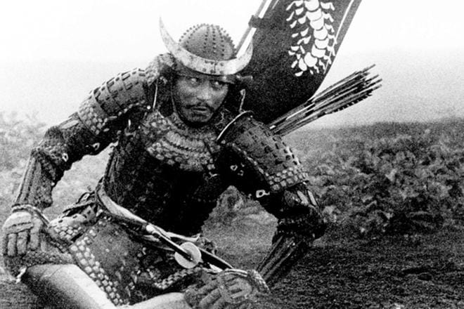 Seittien linna on Akira Kurosawan ohjaama samuraiversio William Shakespearen Macbethistä. Noriyasu Odaguran roolissa on Takashi Shimura. KUVA: Yle Kuvapalvelu