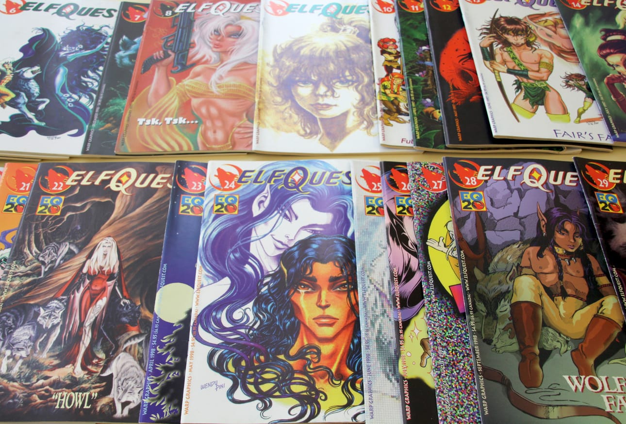 Elfquest-sarjakuvalehti kiehtoo Nina Sipolaa alkuperäisen piirtäjän piirrosten kauneudella.