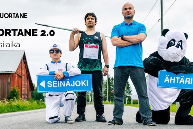 Kuortane korostaa kampanjassaan kunnan keskeistä sijaintia keskellä Etelä-Pohjanmaata.