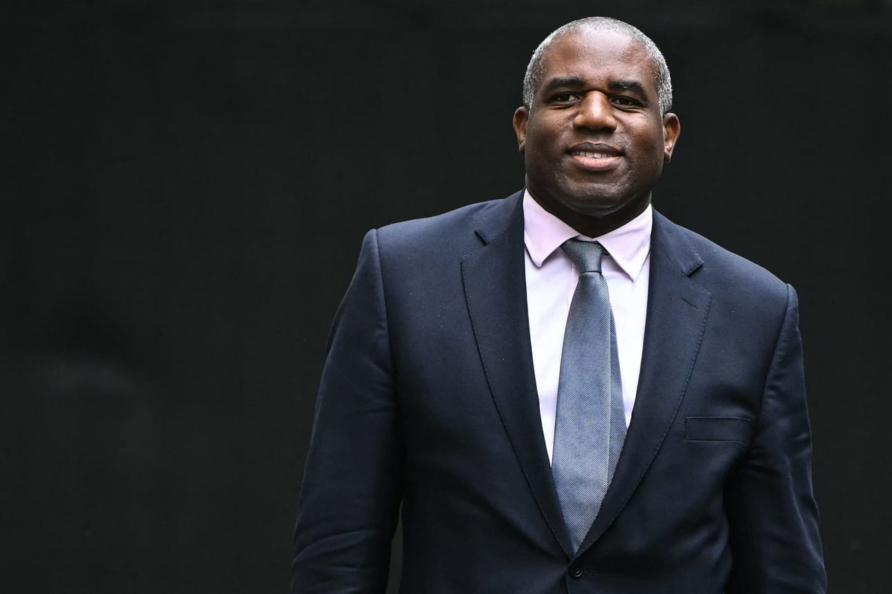 Britannian ulkoministeri David Lammy kommentoi Lähi-idän tilannetta tavattuaan Yhdysvalloissa ulkoministerikollegansa Marco Rubion. Arkistokuva. LEHTIKUVA/AFP