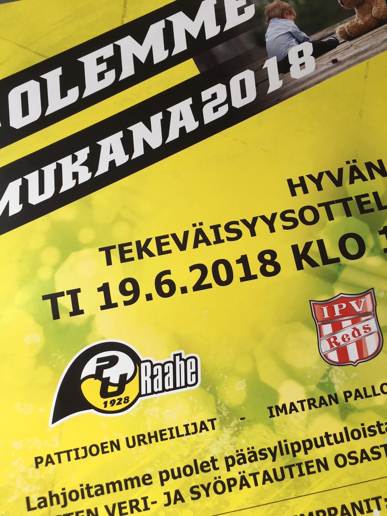 Mekin olemme mukana tukemassa Oysin lasten veri- ja syöpätautiosastoa.