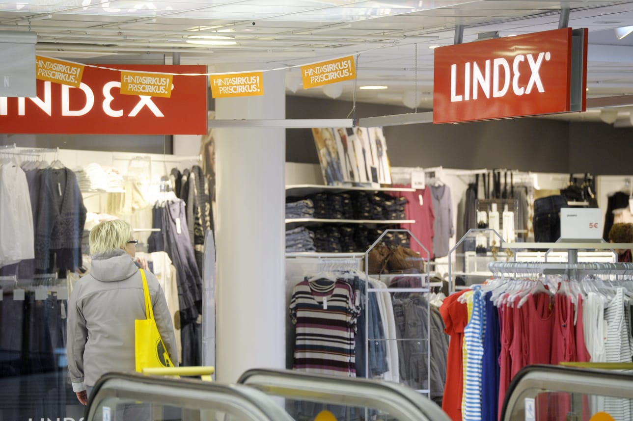 Lindex arvioi liikevaihdon muutoksen olevan –2 prosentin ja +2 prosentin välillä verrattuna viime vuoteen. LEHTIKUVA / Vesa Moilanen