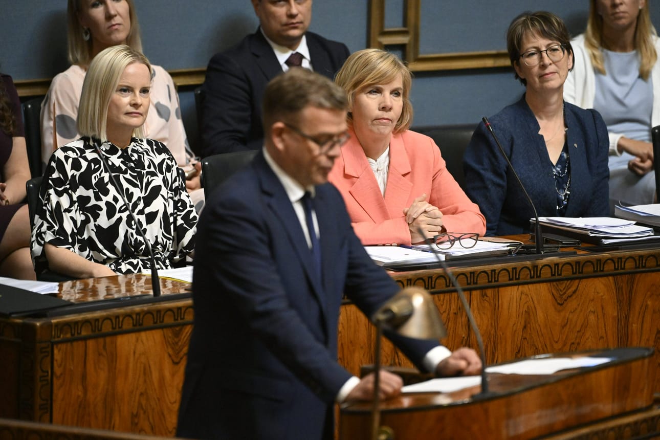 Pääministeri Petteri Orpon mukaan rasisminvastainen tiedonanto on hyväksytty hallituspuolueiden puheenjohtajien kesken. LEHTIKUVA / Jussi Nukari