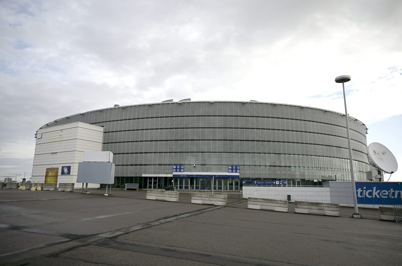 Helsingin areena on ollut yli kaksi vuotta käytännössä tyhjillään Venäjän aloitettua täysimittaisen hyökkäyssodan Ukrainassa vuonna 2022. LEHTIKUVA / Antti Aimo-Koivisto