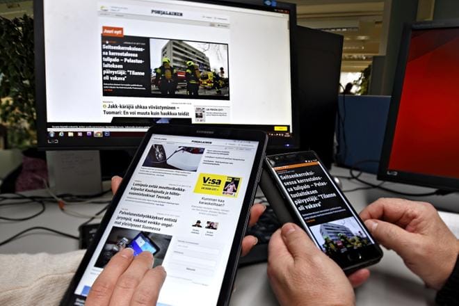Pohjalaisen uusille verkkosivuille kirjautuminen on aiempaa helpompaa. Kuva: Tomi Kosonen